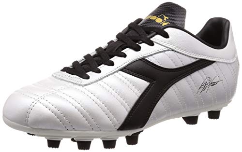 Diadora Baggio 03 Lt Mdpu, Zapatos de Futsal Hombre, Multicolor (Bianco Perlato/Oro/Nero...