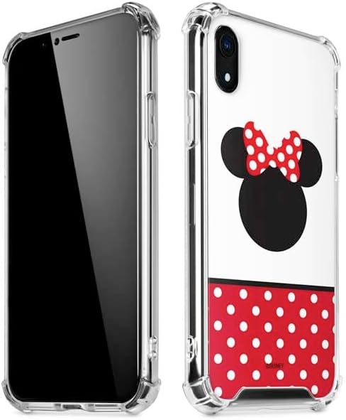Skinit Clear Phone Case Compatible with iPhone XR - Officially Licensed Disney Minnie Mouse Symbol Design