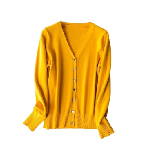 Pull cardigan pour femme col en V tricot court boutonné boutonné chic