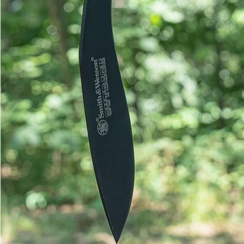 Smith & Wesson Outback SWBH 17in Full Tang Kukri with an 11.9in Stainless Steel Blade and Rubber Handle for Outdoor, Tactical, Survival and EDC - Image 4