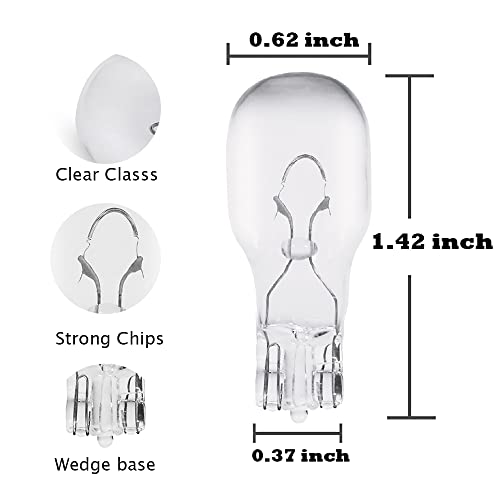 Muqiulia Landscape Light Bulbs，Low Voltage Light Bulbs, T5 Malibu Bulbs 11W, Garden Light Bulbs 12V, Wedge Base, Landscape Bulbs 10 Pack #TOP1