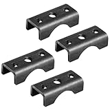OTTFF 4 Pack Trailer Axle Spring Perch Seats for 3" OD Axle, U Saddle Leaf Spring Suspension Mount Bracket, 7/32" Thick