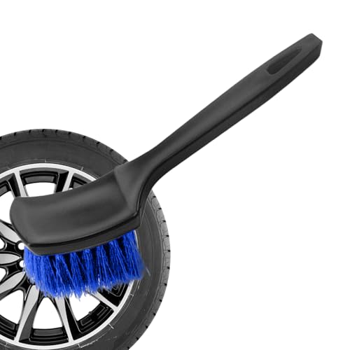 Ancsttu Brosse pour Pneus De Voiture | Nettoyeur de Jantes avec Brosse Récurante - Matériel De Détail avec Manche Antidérapant pour Saletés Boue Poussière Extérieures Conducteurs Femmes Hommes SUV |