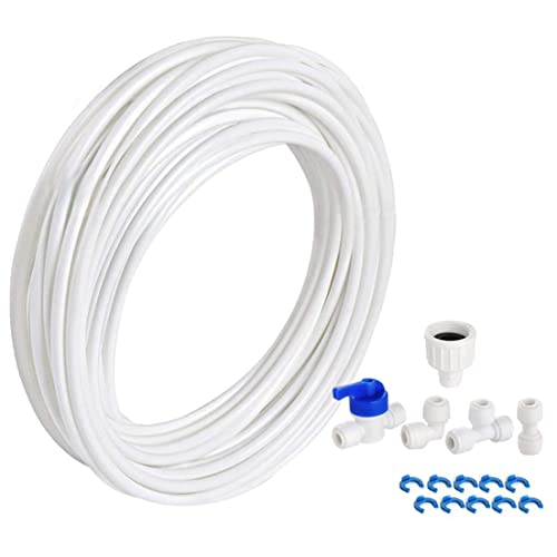 Conector de tubería de agua, purificador de agua, junta de tubería, kit de filtro de para refrigerador, manguera de refrigerador, manguera de suministro de de 10 m, de suministr