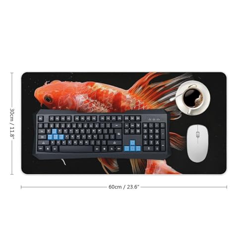 Desk Pad Protector Extended Red Carp Fish 30x60 cm miniatura 2
