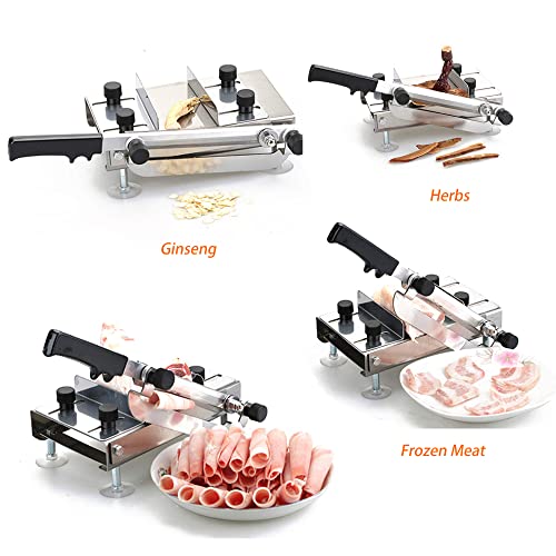 Cortadora de carne manual de acero inoxidable ajustable y muy compacta 6