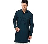 Männer Kurta Pyjama Kleid Baumwolle Stoff indische Tradition Partei tragen Kurta Pyjama Geschenk-Set s-5xl