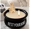 Halloween Decorations Indoor - Vintage Halloween Skeleton Candles Decor Gifts - Cute Farmhouse Gothic Party Birthday Candle Decoration Centerpieces for Table Home Room Mantel Office Kitchen