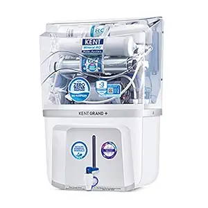 KENT Grand Plus RO Water Purifier | 4 Years Free Service | Multiple Purification Process | RO + UV + UF + TDS Control + UV LED Tank | 9L Tank | 20 LPH Flow | Zero Water Wastage