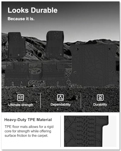 Image of Kiwi Master Floor Mats & Cargo Mat for 2014-2018 Jeep Wrangler JK 4-Door