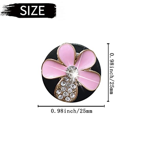 Image of Bling Daisy Air Vent Clips, 3 Pcs Cute Flower Car Air Fresheners Vents Clips Diamond Vent Clip Car Interior Decor Charm Cute Car Accessories Car Decoration for Women (Pink)