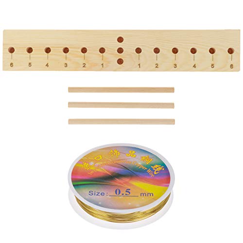 LOCOLO Bow Maker Kit for Ribbon, Multipurpose Wooden Bow Making Tool Extended Bow Maker for Ribbon Crafts DIY Bow Decoration for New Year, Valentine's Day, Easter, Christmas, All Holidays, Make Bows Easily