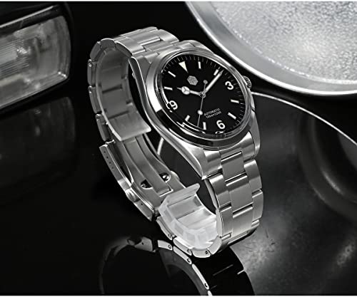 San Martin Sn020G V3 39Mm Automatic Mechanical Men Watch St2130 Explore Climbing Series Luxury Fashion Dress Wristwatch (Black) #TOP3
