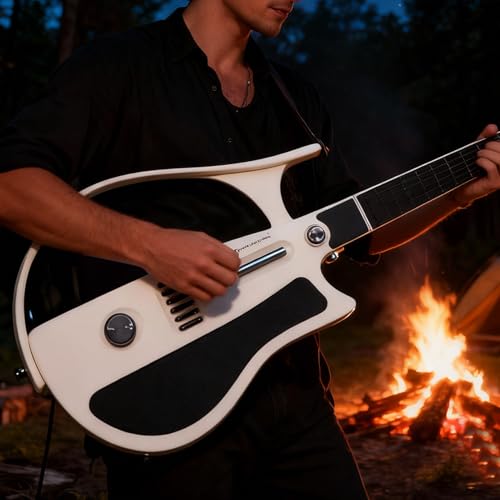 Guitare intelligente pliable blanche VGEBY sans cordes pour débutant - 5