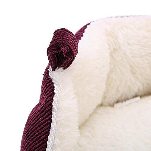 Tapete Macio para Animais de Estimação Inverno Quente Ninho Gato Pequeno Animal Cama Quadrado Sofá C