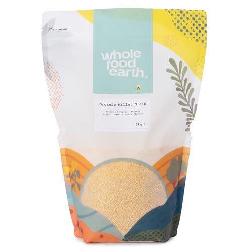 Wholefood Earth Bio-Hirse 2 kg | GVO-frei | Vegan | Ballaststoffreich | Zertifiziert biologisch