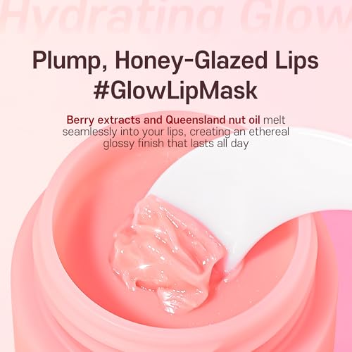 Korean Mini Lip Balm Hydrating Glow Lip Mask (Berry) 10g, 12hrs Long-lasting Overnight Moisture Butter for Women - Image 4