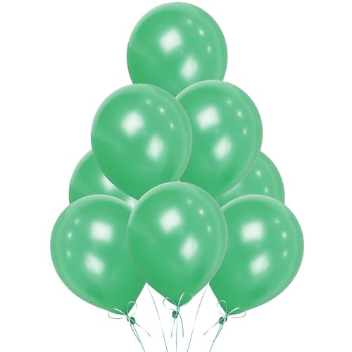Green Balloons 25 Pack Large 12 Inch Thick Latex Biodegradable Helium Party Balloons for Birthday Wedding Baby Shower Valentines Day Events Decoration for Balloon Arch Garland