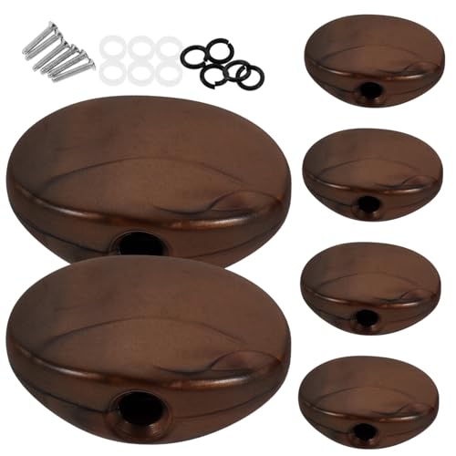 Yardwe 6pcs Guitar Tuning Knobs Replacement Sturdy Acoustic Electric Guitar Tuning Peg Handles with Mounting Screws for Easy Installation and Upgrading Instruments