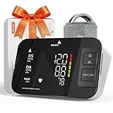BBLOVE Blood Pressure Monitors for Home Use, Medical-Grade Accuracy,Automatic Measurement Rechargeable Blood Pressure Machine with Large LED Three-Color Warning for 2 User, Birthday Gifts for Family