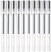 MUJI Tinta de Gel Bolígrafo Tipo de Tapa 10-Piezas Juego, 0,38 mm Tamaño Punta, Azul/Negro