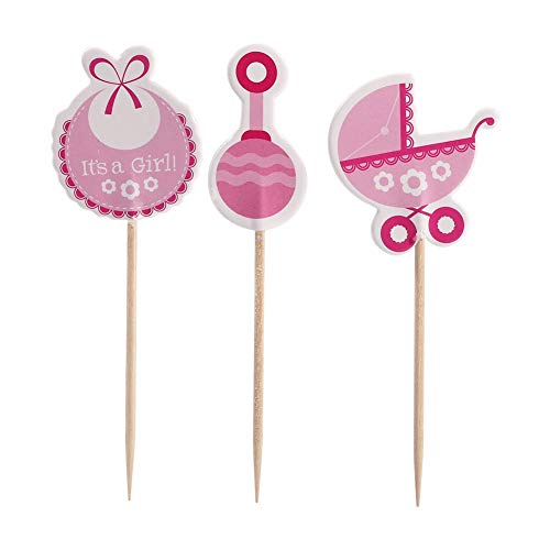 Zerodis 18 Pezzi Cupcake Toppers Baby Shower