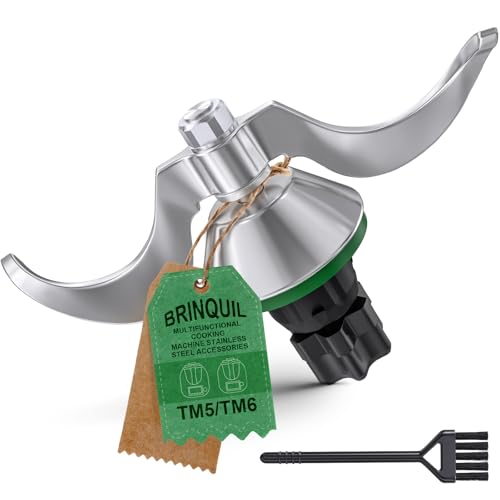 Coltello per pasta per Thermomix TM7 TM6 TM5, ricambi per coltello Thermomix, coltello mescolatore di pasta in acciaio inox, pulizia rapida, senza residui di pasta e contaminazione