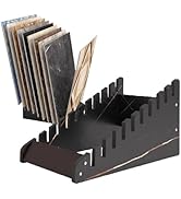 XNKLMYT Ceramic Tile Sample Display Rack, 10Tier Tile Building Material Display Shelf, Insertion ...