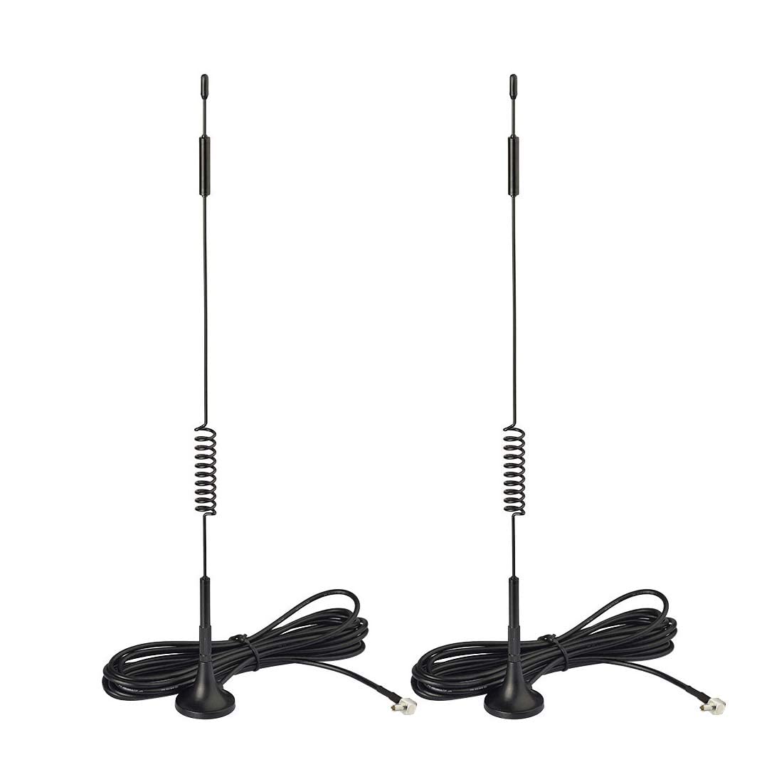 Bingfu Antenna 4G LTE 7Dbi TS9 Maschio Base Magnetica Cavo 3 m Compatibile con Modem USB Router Hotspot MiFi WiFi Mobile 4G LTE Jetpack AirCard AC791L AC815S AC770S,2 Pacchi