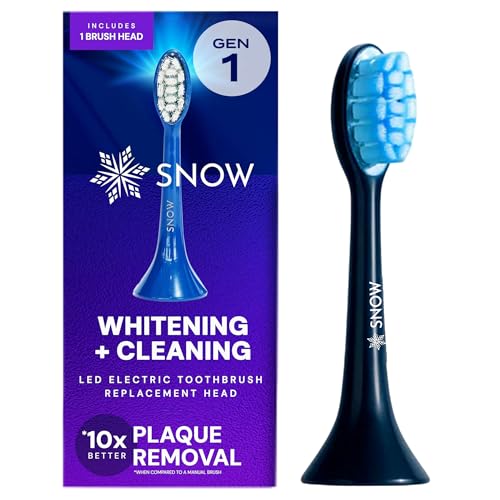 SNOW Têtes brosse à dents rechargeables LED bleue technologie sonique
