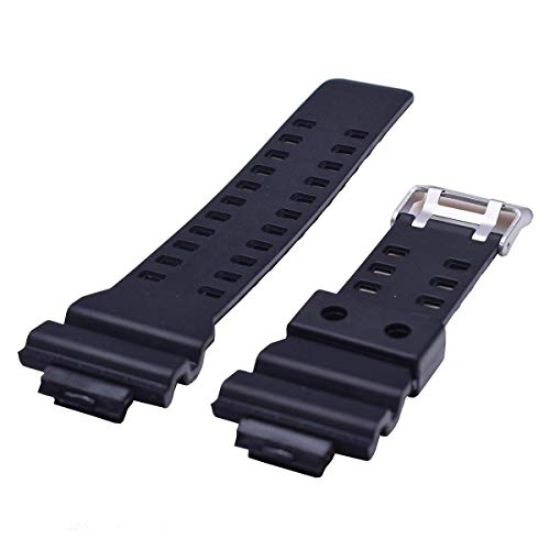 Natural Resin Replacement Watch Band Strap For Casio Mens G-Shock Gd120/Ga-100/Ga-110/Ga-100C (Black) #TOP5
