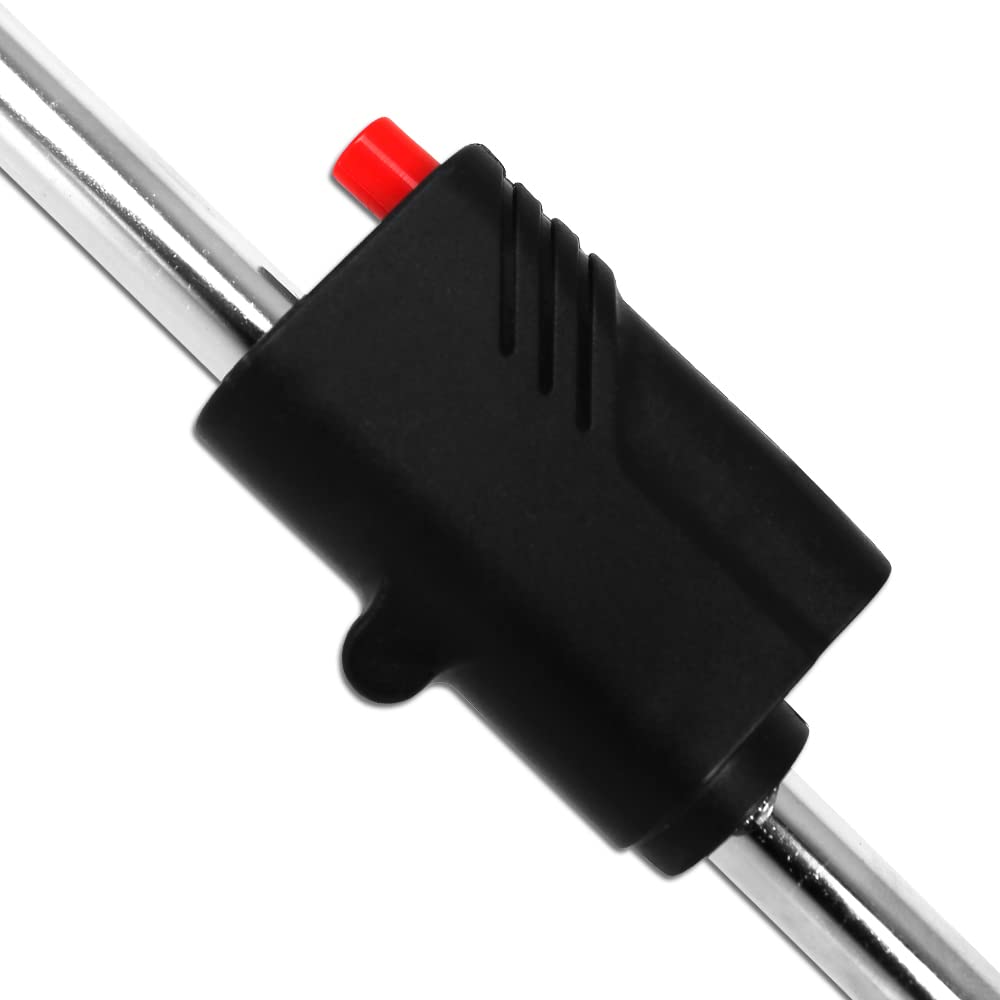 Bahama Bruciatore per erbacce con accensione piezoelettrica con 4 cartucce di gas, diserbanti, bruciatore a gas, argento, 80 cm