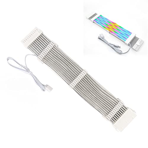 Cable de extensión ARGB de 24 pines y 18 AWG para fuente de alimentación de PC 3