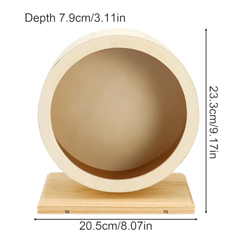 Roue pour hamster silencieuse avec base stable pour petits rongeurs