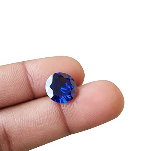 Zircon bleu rond 3.50 carats petit modèle pour bague - 2