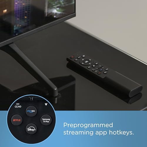 UltraPro Samsung TV Remote Control Replacement, Universal Samsung Remote Control for Smart TV, Direct Replacement, Streaming Hotkeys, Black, 84007 - 3