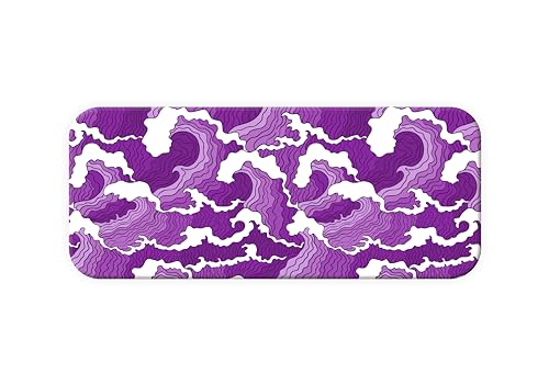 Mouse Pad Gamer Onda Japonesa 90x40 mousepad gamer Extra Grande (Roxo)