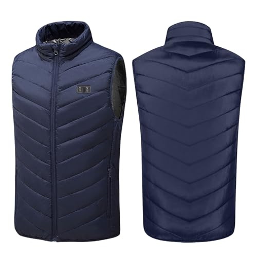 Image of Heated Vest Women and Men USB Rechargeable Heated Vests Stand Collar Packable down Puffer Heating Vest Outerwear