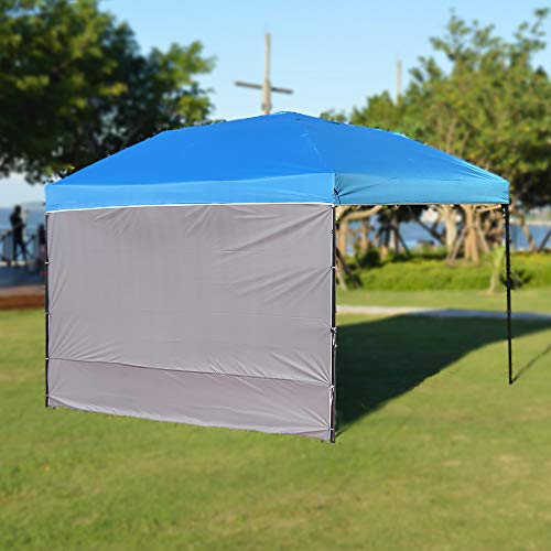 NINAT Canopy Sunwall 10 ft Sunshade Privacy Panel for Gazebos Tent Waterproof, Sun Wall for Straight Leg Gazebos,1 Pack Sidewall Only,Grey