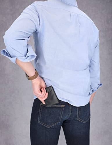 Timberland Men's Blix Slimfold Leather Wallet, Black, One Size #TOP3