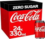 Coke Zero Fizzy Drinks 24 x 330ml Cans
