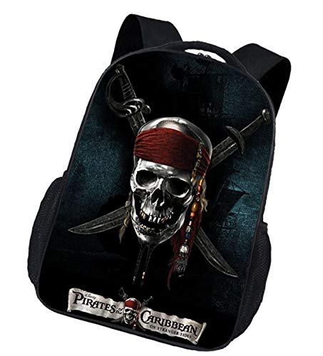 Electrical Shopping Piratas del Caribe Jack Mochila  con Calavera  Elegante Escolar Minimalista
