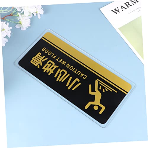 Yardenfun 2 peças Piso O Sinal Piscinas Banheiro Placas de Segurança Piso Símbolo de Piso Molhado Pl