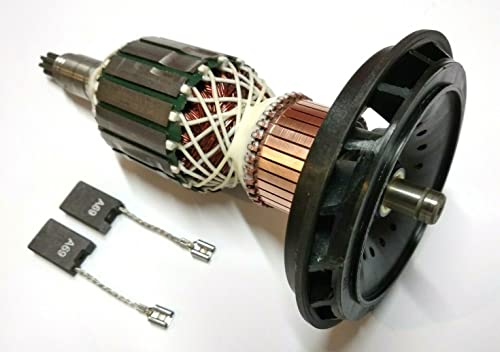 Motore Anker Rotor Runner + Carbone per Bosch GSH 11 E, GBH 11 DE, WÜRTH MH10-SE, Berner BCDH-11