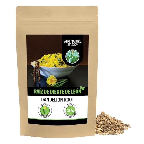 Alpi Nature Raíz de Diente de León 250g, Raíz Seca y Cortada para Diente de Leon Infusión