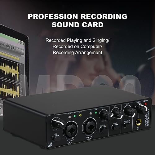 Interface audio USB HUIOP préamplificateur avec alimentation 48V pour carte son PC - 4