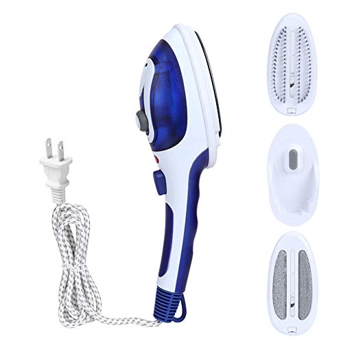Qioni Garment Steamer, 800W 100ml Portable Household Mini Eletric Garment Steamer Handheld Clothes Garment Steamer Fabric Heat Wrinkle Remover Tool with 5 Holes(US Plug 110V)