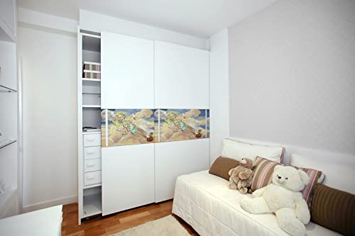 Feuille collante sur la commode pour masquer les rayures sans peindre - 7