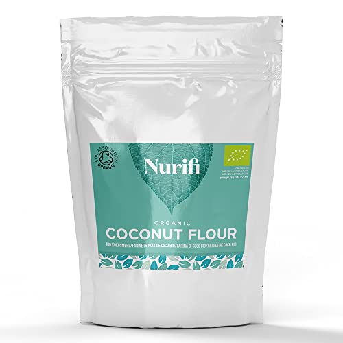1KG Organic Coconut Flour - By Nurifi - Vegan Gluten Free Soil Association Certified