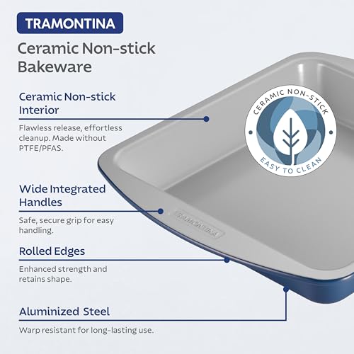 Tramontina Rise 8-Pc Ceramic Non Stick Baking Pans Set - image 3